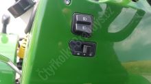 Dětský čtyřtaktní zahradní traktor s přívěsem 110ccm zelený (8)