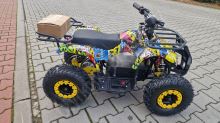Dětská elektro čtyřkolka ATV Torino 1200W 48V graffiti žlutá (4)