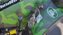 Elektrická čtyřkolka MiniRocket EcoRunner 1500W 72V, 8 kola, SPZ, redukce, alu kola, ARMY (30)