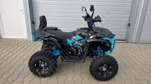 Dětská čtyřtaktní čtyřkolka ATV MiniRocket Troodon Deluxe 125ccm, 3+1, 8 kola, černo-modrá (14)