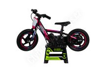 Dětská elektrická motorka PUSH MINI 12 Samolepy  Růžovo/Modrá, Zeleno/Modrá, Modro/Zelená