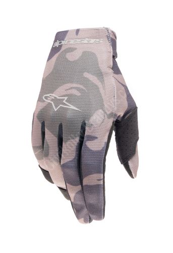 Rukavice RADAR, ALPINESTARS, dětské (zelená camo/hnědá) 2024 3XS