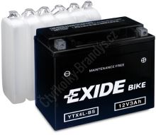 Motobaterie EXIDE BIKE Maintenance Free YTX4L-BS (12V, 3Ah, 50A)