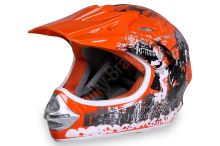 Dětská cross helma Xtreme- Oranžová XL (1)