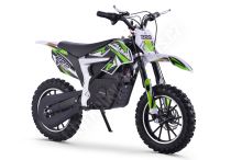 Elektrická motorka Minicross motors Jackal 500W 36V Baterie Lithium zelená sedlo 62cm