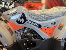 Dětská čtyřkolka Piranha Transformer 125ccm 3 rych. poloautomat 8 kola, šedo oranžová (6)