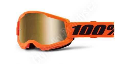 STRATA 2 NEW, brýle 100% oranžové, zlaté plexi