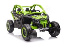 Dětská elektrická buggy Can-am Maverick X RS TURBO RR LCD+4x200w 2x24V EVA- zelená