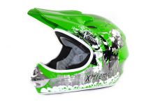 Dětská cross helma Xtreme- Zelená S