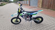 Pitbike MiniRocket DT125 17/14 světlo, el startér, řazení se spojkou, sedlo 86cm, modrý (10)
