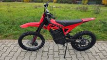 Elektrická motorka pitbike MRM M8 10kW 72V 19/17,sedlo 88cm, červený
