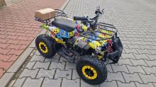 Dětská elektro čtyřkolka ATV Torino 1200W 48V graffiti žlutá (5)