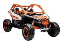 Dětská elektrická buggy Can-am Maverick X RS TURBO RR LCD+4x200w 2x24V EVA- oranžo