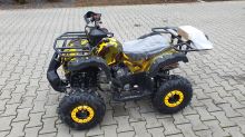Dětská čtyřtaktní čtyřkolka ATV Toronto 125ccm, 1 rych. poloaut, 7 kola, žluty maskáč (6)