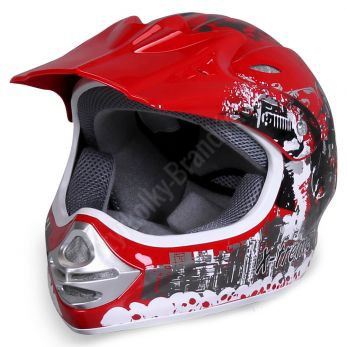 Dětská cross helma Xtreme- Červená M
