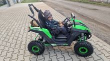 Dětská Bugina akumulátorová ECO MiniUTV Renegade 1200W 48V  zelená (27)