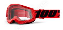 STRATA 2, 100% dětské brýle červené, čiré plexi