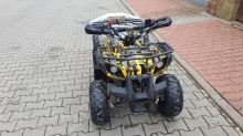 Dětská čtyřtaktní čtyřkolka ATV Toronto 125ccm, 1 rych. poloaut, 7 kola, žluty maskáč (4)
