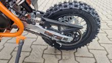 Pitbike Zuumav S3 125ccm 14/12 řazení bez spojky poloautoma, el startér, sedlo 73 oranžová (7)