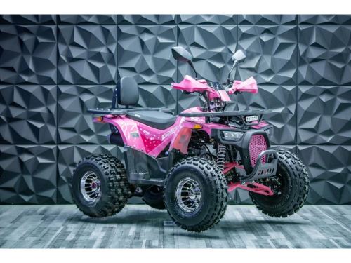 Dětská čtyřkolka Piranha Transformer 125ccm 3 rych. poloautomat 8 kola, růžová