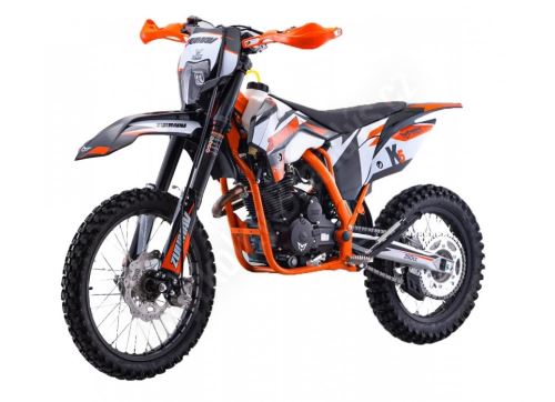 Pitbike Zuumav K5-CB225G 250ccm 21/18, světlo, el startér, sedlo86cm, oranžová