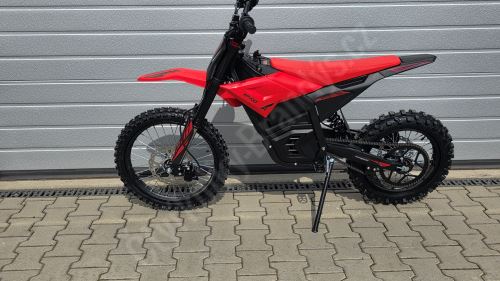 Elektrická motorka pitbike MRM PitVolt 6000W 72V, 17/14 Bat Li-Ion, sedlo 77cm, červená