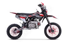 Pitbike MiniRocket DT125 17/14 světlo, el startér, řazení se spojkou, sedlo 86cm, černý (4)