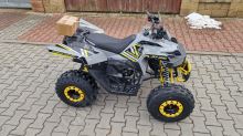 Dětská čtyřtaktní čtyřkolka ATV MiniRocket Panther 125ccm, 3 rych. poloaut. 8 kola, šedá (8)