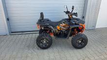 Dětská čtyřtaktní čtyřkolka  MiniRocket Troodon Deluxe 125ccm, 3+1, 8 kola, černo-oranzova (14)