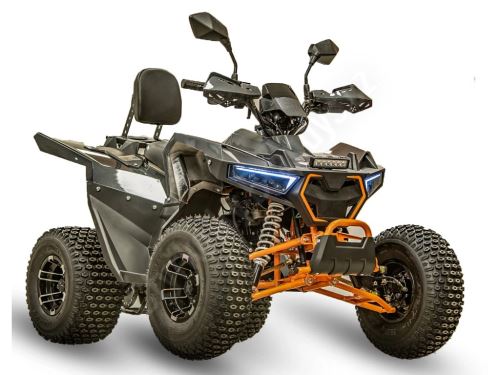 Dětská čtyřtaktní čtyřkoka FUN 125ccm 3 rych. poloautomat 8 kola, carbon (6)
