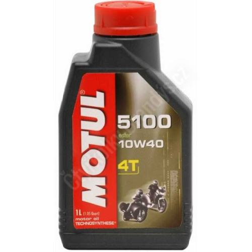 Motul 5100 10W40 4T Ester (1L) pro čtyřkolky a motorky 125ccm.