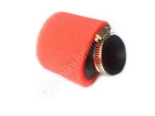 Vzduchový filtr molitanový červený,  zahnutý- 38mm
