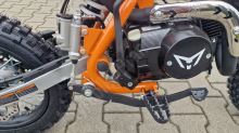 Pitbike Zuumav S3 125ccm 14/12 řazení bez spojky poloautoma, el startér, sedlo 73 oranžová (13)