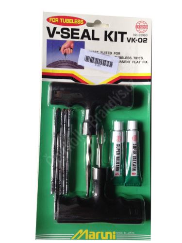 Praktická sada do auta pro opravu defektu knotem - made in Japan Maruni VK-02