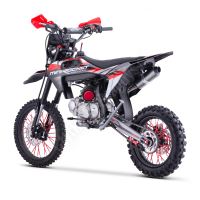 Pitbike MiniRocket DT125 17/14 světlo, el startér, řazení se spojkou, sedlo 86cm, černý (1)