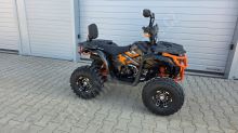 Dětská čtyřtaktní čtyřkolka  MiniRocket Troodon Deluxe 125ccm, 3+1, 8 kola, černo-oranzova (3)