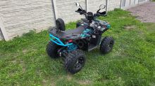 Dětská čtyřtaktní čtyřkolka ATV MiniRocket Troodon Deluxe 125ccm, 3+1, 8 kola, černo-modrá (20)