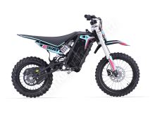 Dětská elektrická motorka MRM eDIRT 2000W 60V kola 14/12 Baterie Lithium sedlo 66cm,růžová