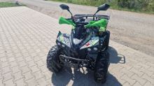 Dětská čtyřtaktní čtyřkolka ATV Warrior DELUX 125ccm, 3 rych. poloaut. 8 kola, zelená,