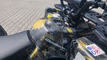 Elektrická čtyřkolka ATV MiniRocket GreenLander 3000W 72V, na SPZ, žlutý maskáč (20)