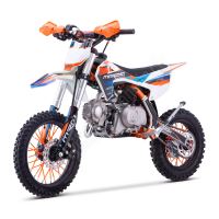 Pitbike MiniRocket DK125 14&quot;/12&quot; Automat, el startér, sedlo 70cm oranžový