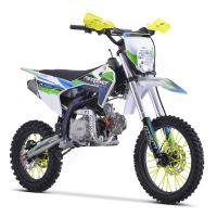 Pitbike MiniRocket DT125 17/14 světlo, el startér, automat, sedlo 86cm, modrý (3)