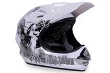 Dětská cross helma Xtreme- Bílá XL