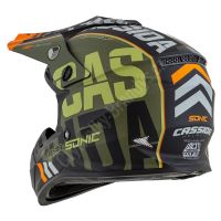 Přilba Cross Cup Sonic, CASSIDA (zelená matná/oranžová) M (57 až 58 cm) (5)