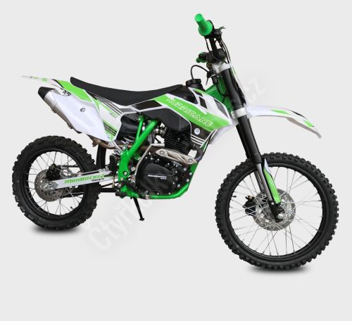 Pitbike MiniRocket Hurricane 250ccm 19/16 zelená, sedlo 87cm (1)