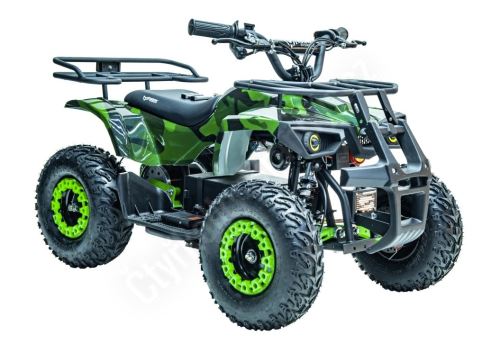 Dětská elektro čtyřkolka Sonic 1000W 48V zelený maskáč