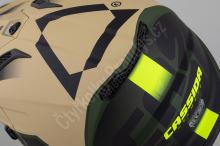 Dětská cross helma Cup 2 Napa Junior, CASSIDA, (písková/zelená/žlutá fluo) XL (53 cm) (9)
