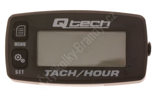 MULTIFUNKČNÍ MĚŘIČ OTÁČEK MOTORU A MOTOHODIN, Q-TECH (ČERNÝ, PODSVÍCENÝ DISPLEJ)
