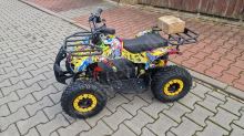 Dětská elektro čtyřkolka ATV Torino 1200W 48V graffiti žlutá (2)