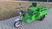 Nákladní elektrická tříkolka Advento Maxi v zelené barvě vč. redukce rychlostI možnost SPZ